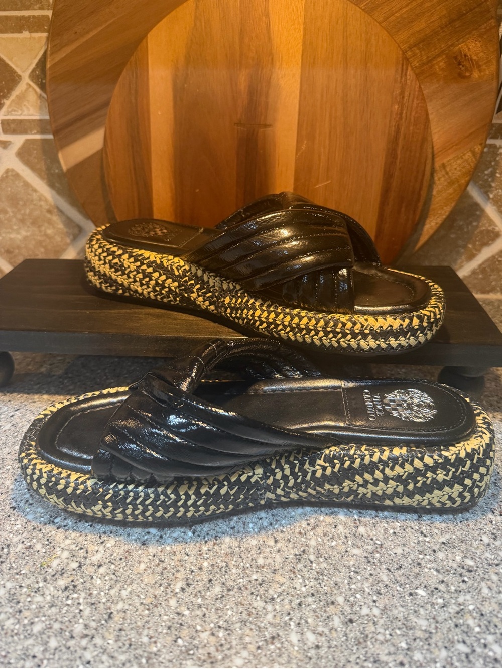 Vince Camuto Black quilted slides - New - no box
Size 9.5  Very Comfy !!